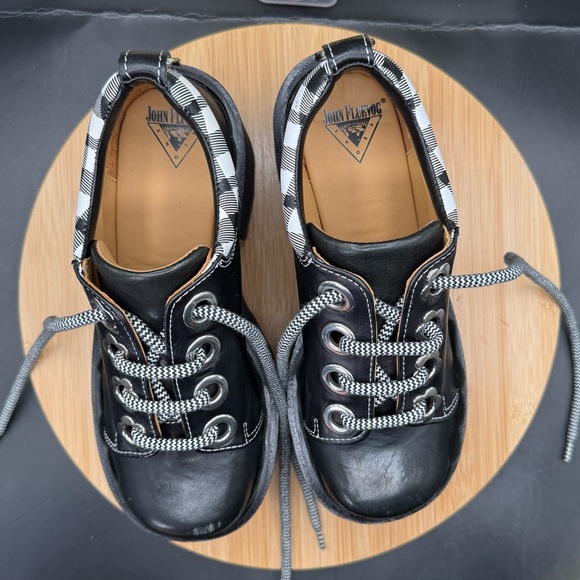 JOHN FLUEVOG FIZZY FLOWERY Y2K KAWAII GOTH GRUNGE PUNK PLATFORM WOMEN Sz 6 SHOES - Picture 12 of 16